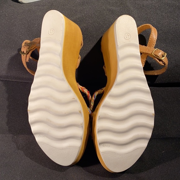 Reba Platform Wedge Sandals Size 10 - Picture 6 of 8